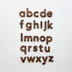 Wooden Lowercase Alphabet Set
