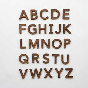 Wooden Uppercase Alphabet Set